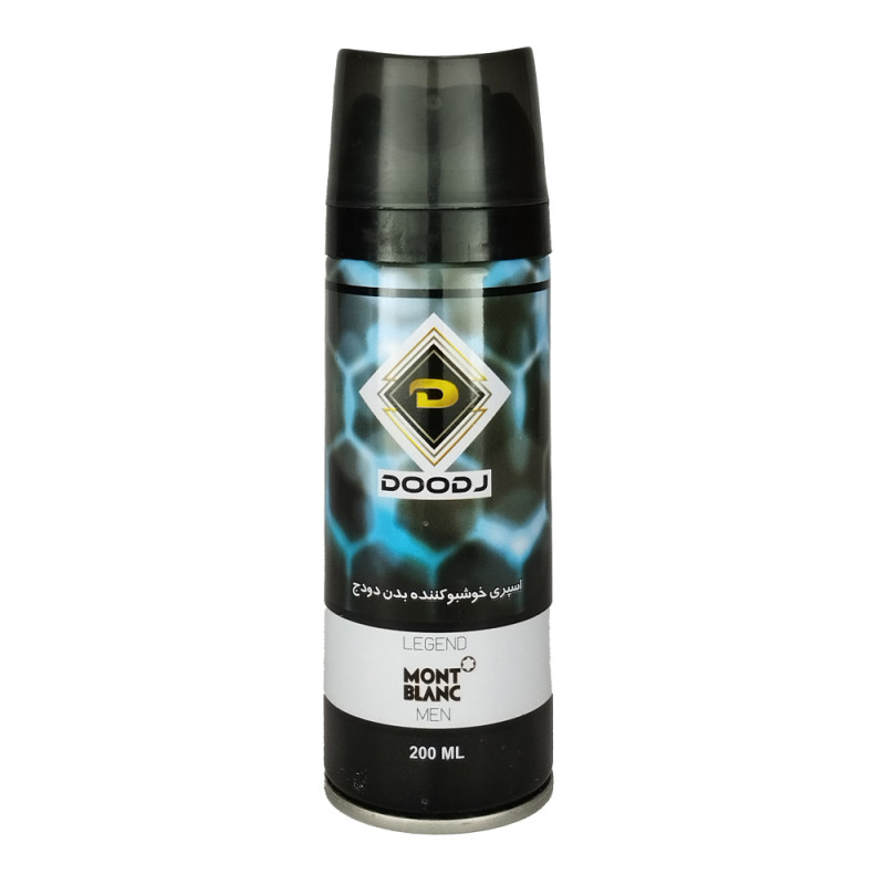 اسپری بدن مردانه دودج مدل Mont Black حجم 200 میلی لیتر