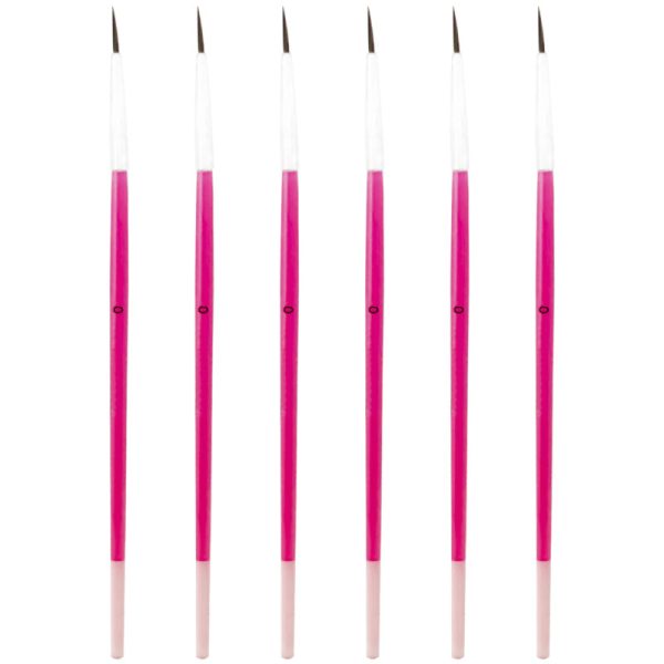 برس خط چشم مدل X-0 مجموعه 6 عددی