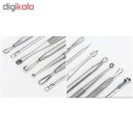 مجموعه ابزار پاک‌سازی پوست کیو وای اچ مدل derm-3198 بسته 7 عددی