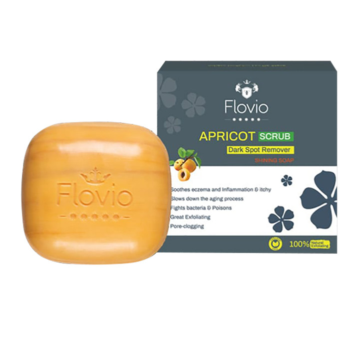 صابون ضد لک فلوویو مدل Apricot Scrub وزن 100 گرم_63274279547ce.jpeg صابون ضد لک فلوویو مدل Apricot Scrub وزن 100 گرم