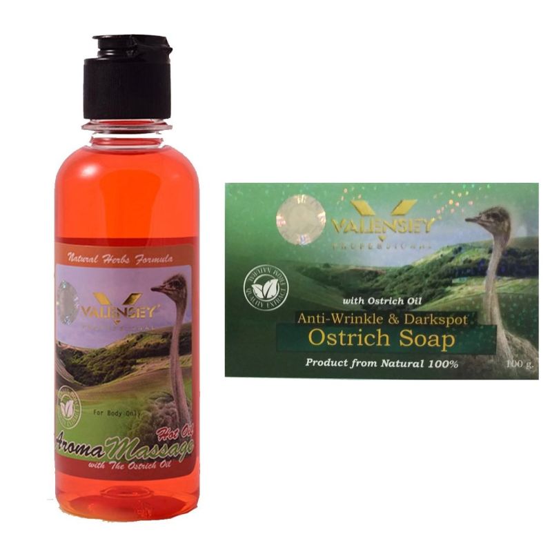 پک صابون و روغن ماساژ شتر مرغ والنسی مدل Ostrich Oil مقدار 300 گرم_632a31468262b.jpeg پک صابون و روغن ماساژ شتر مرغ والنسی مدل Ostrich Oil مقدار 300 گرم