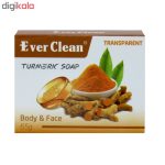 صابون اورکلین شفاف مدل زردچوبه 65 گرم