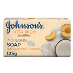 صابون بدن جانسون مدل Peach & Coconut وزن 125 گرم
