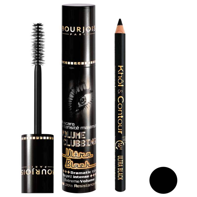 ریمل بورژوآ مدل Volume Clubbing به همراه مداد چشم بورژوآ مدل Ultra-Black