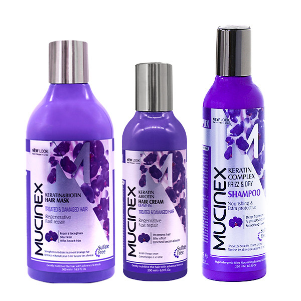 مجموعه مراقبت از مو ماسینکس مدل کراتین و بیوتین مجموعه 3 عددی