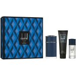 ست ادوپرفیوم مردانه دانهیل مدل Icon Racing Blue به همراه شامپو بدن و عطر جیبی