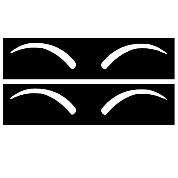 شابلون ابرو کد 125 مجموعه 2 عددی