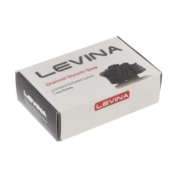 صابون گلیسیرینه لوینا مدل Charcoal وزن 120 گرم