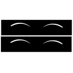 شابلون خط چشم کد 108 مجموعه 2 عددی