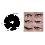 پد فرمژه مدل هلالی مجموعه 6 عددی به همراه شابلون خط چشم کد A103 بسته 2 عددی