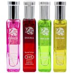 عطر جیبی زنانه زد فایو مدل Z-200 حجم 18 میلی لیتر مجموعه 4 عددی
