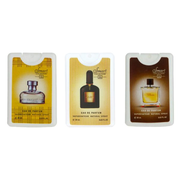عطر جیبی مردانه اسمارت کالکشن مدل تام فورد ویکند تق هرمس حجم 20 میلی لیتر بسته 3 عددی