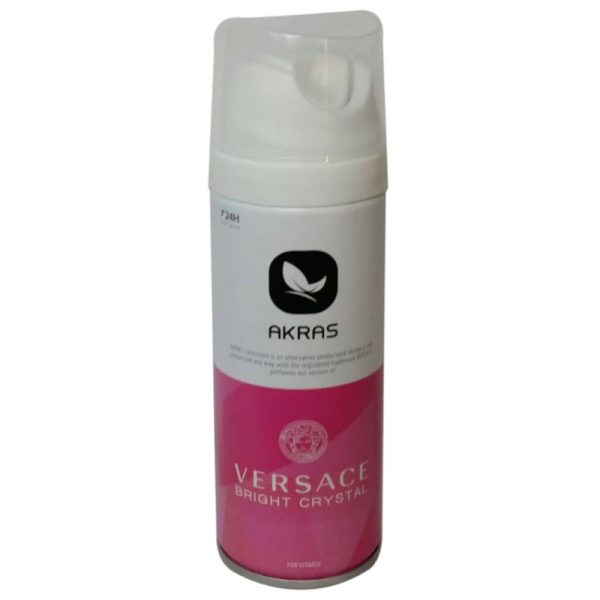 اسپری بدن زنانه آکراس مدل versace حجم 300 میلی لیتر