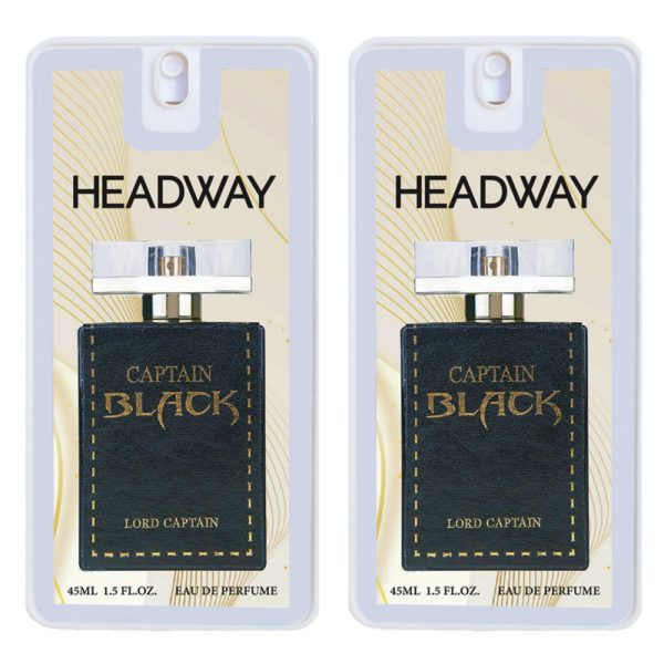 عطر جیبی مردانه هدوی مدل کاپیتان بلک حجم 45 میلی لیتر مجموعه 2 عددی