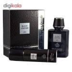 ادو پرفیوم مردانه فراگرنس ورد مدل Black Leather حجم 100 میلی لیتر به همراه اسپری فراگرنس مدل Black Leather حجم 50 میلی لیتر