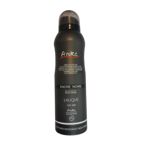 اسپری بدن مردانه آنیکا مدل lalique encre noir حجم 200 میلی لیتر