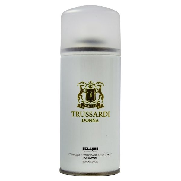 اسپری بدن زنانه اسکلاره مدل TRUSSARDI حجم 150 میلی لیتر