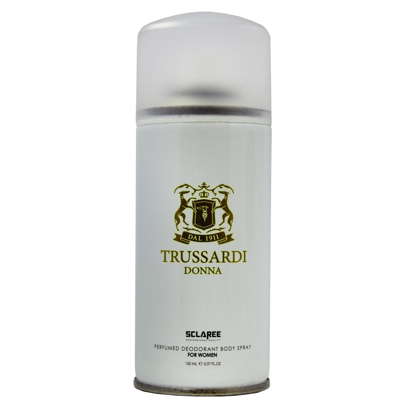اسپری بدن زنانه اسکلاره مدل TRUSSARDI حجم 150 میلی لیتر