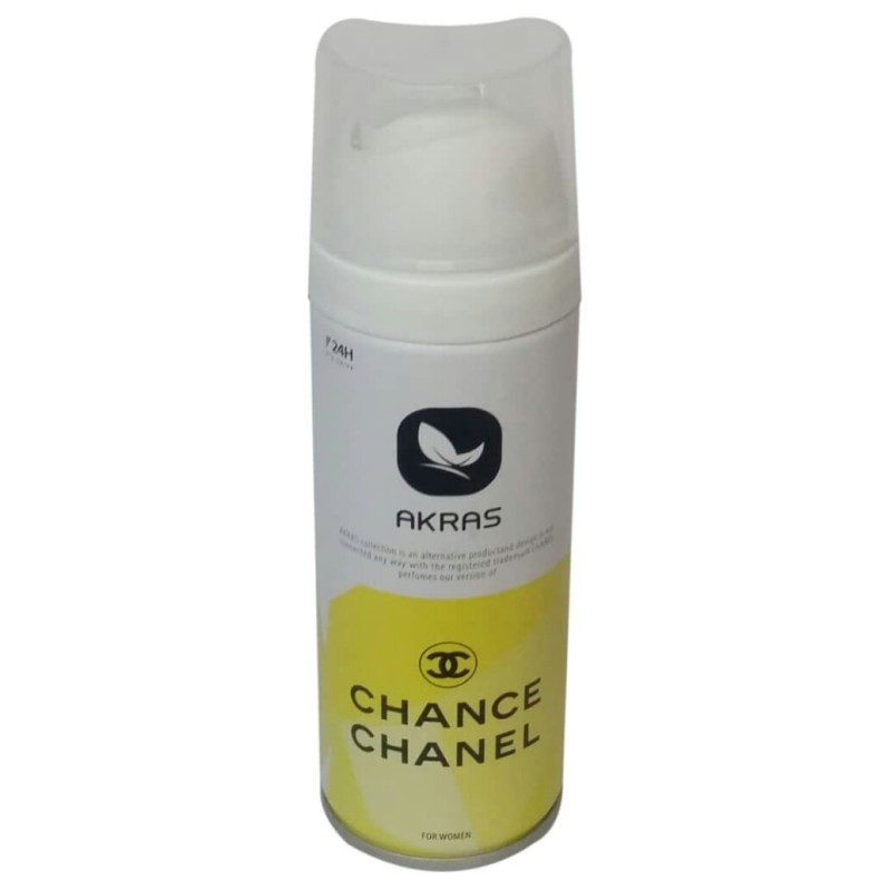 اسپری بدن زنانه آکراس مدل chance chanel حجم 300 میلی لیتر_634f01f5e0c9d.jpeg اسپری بدن زنانه آکراس مدل chance chanel حجم 300 میلی لیتر