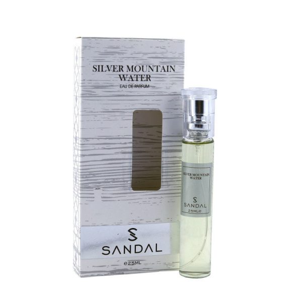 عطر جیبی مردانه سندل مدل کرید سیلور مونتاین حجم 25 میلی لیتر