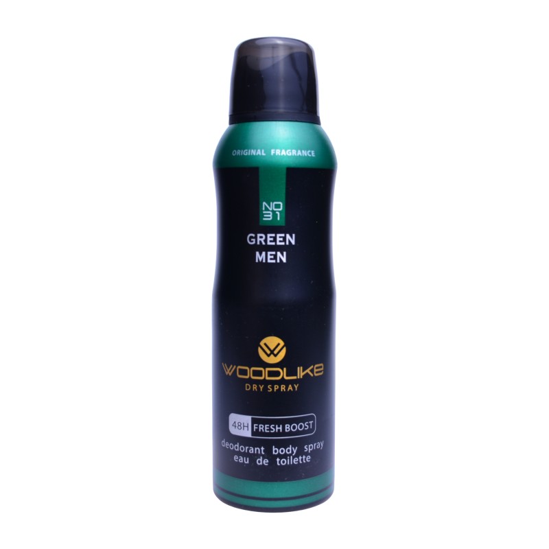 اسپری بدن مردانه وودلایک مدل گرین من حجم 300 میلی لیتر
