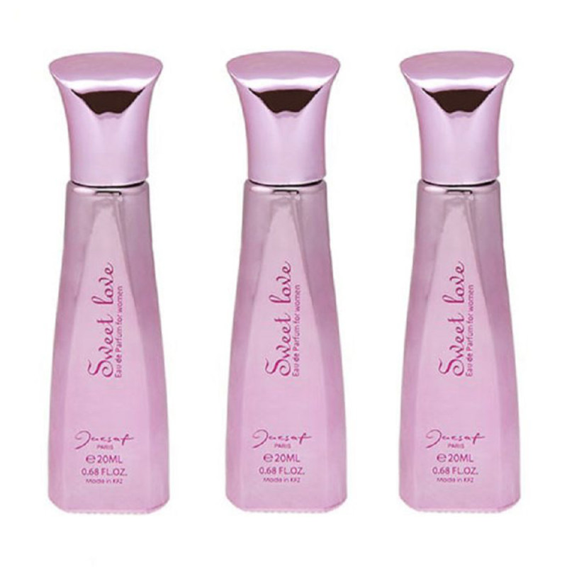 عطر جیبی زنانه ژک ساف مدل Sweet Love حجم 20 میلی لیتر مجموعه 3 عددی_6353271291de7.jpeg عطر جیبی زنانه ژک ساف مدل Sweet Love حجم 20 میلی لیتر مجموعه 3 عددی