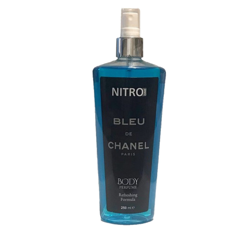 بادی اسپلش مردانه نیترو مدل BLUE CHANEL حجم 250 میلی لیتر