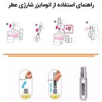 محفظه نگهدارنده عطر اتومایزر مدل DR کد AR007