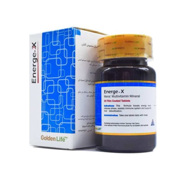قرص انرژکس گلدن لایف بسته 30 عددی