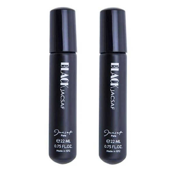 عطر جیبی مردانه ژک ساف مدل Black حجم 22 میلی لیتر بسته 2 عددی