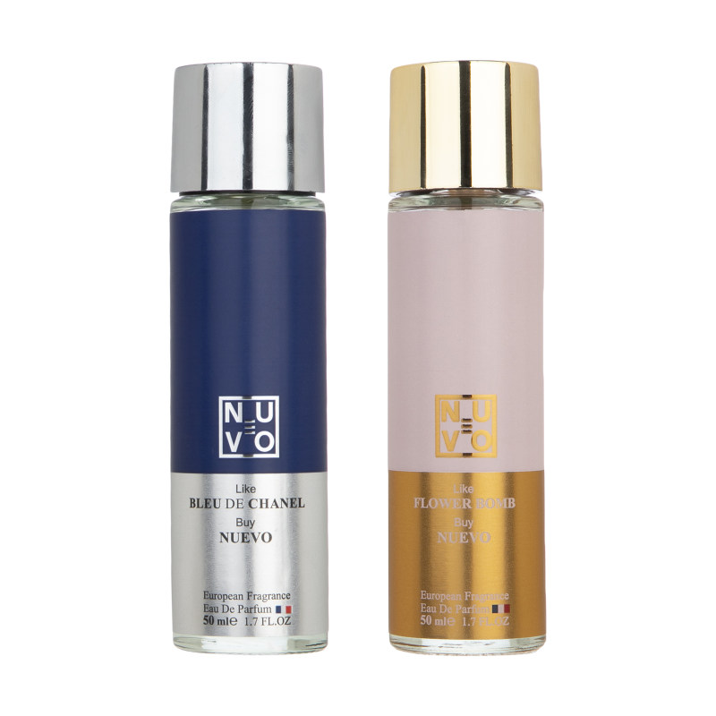 ادو پرفیوم مردانه نوئوو مدل BLUE DE CHANEL و ادو پرفیوم زنانه FLOWER BOMB حجم 50 میلی لیتر مجموعه 2 عددی_63695e0790740.jpeg ادو پرفیوم مردانه نوئوو مدل BLUE DE CHANEL و ادو پرفیوم زنانه FLOWER BOMB حجم 50 میلی لیتر مجموعه 2 عددی