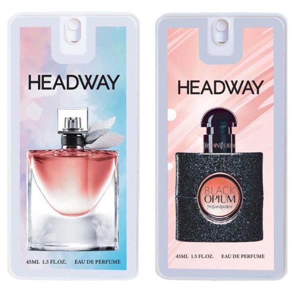 عطر جیبی زنانه هدوی مدل بلک اوپیوم و لانکوم لاویه بل حجم 45 میلی لیتر مجموعه 2 عددی