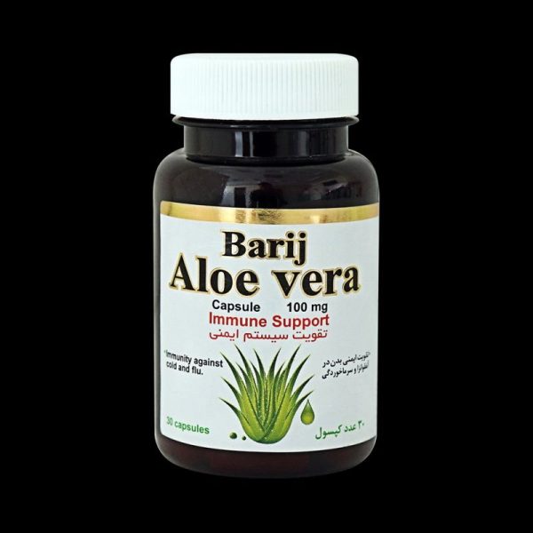 کپسول 100 میلی گرم آلوئه ورا باریج اسانس بسته 30 عددی