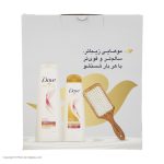 شامپو مو داو مدل Color protect حجم 400 میلی لیتر به همراه نرم کننده داو مدل color vibrancy حجم 200 میلی لیتر به همراه برس چوبی هدیه