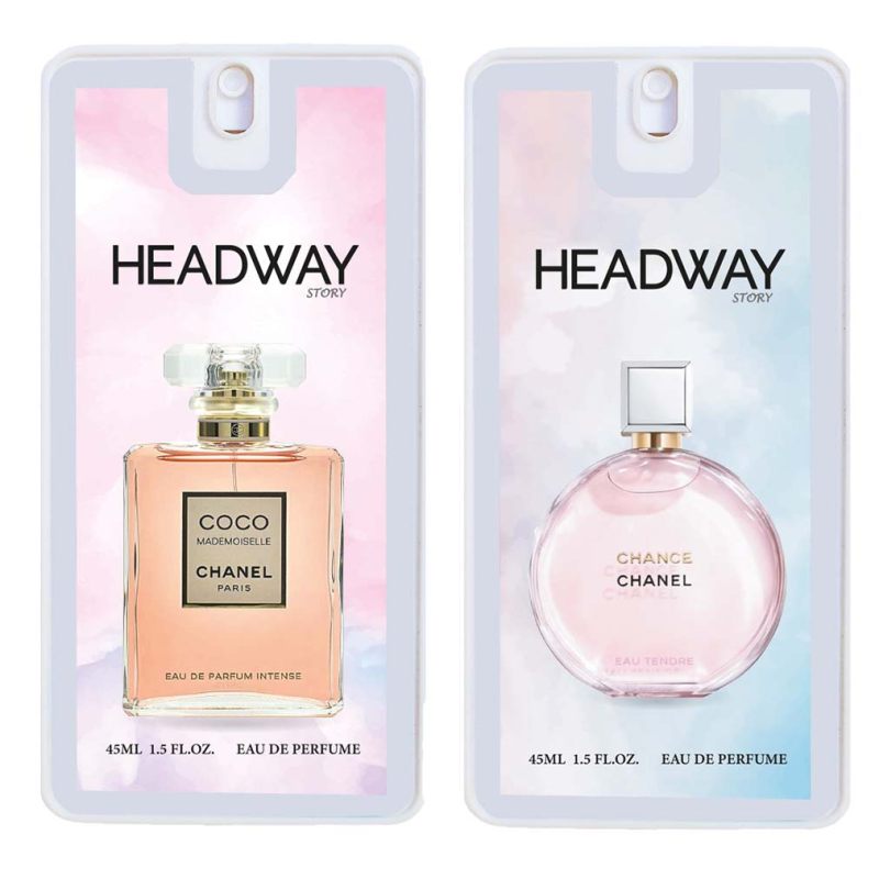 عطر جیبی زنانه هدوی مدل چنس شنل و کوکو شنل حجم 45 میلی لیتر مجموعه 2 عددی