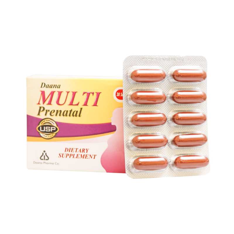 کپسول مولتی پریناتال دانا فارما بسته 30 عددی_637255405a3a2.jpeg کپسول مولتی پریناتال دانا فارما بسته 30 عددی
