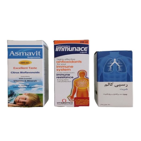 شربت رسپی کالم 120 میلی لیتر به همراه شربت ایمیونس ویتابیوتیکس 200 میلی لیتر به همراه شربت آسماویت مایرویتابیوتیکس 200 میلی لیتر