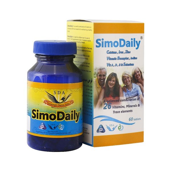 قرص مولتی ویتامین و مینرال روزانه سیمو دیلی سیمرغ دارو عطار بسته 60 عددی_63722b933d512.jpeg قرص مولتی ویتامین و مینرال روزانه سیمو دیلی سیمرغ دارو عطار بسته 60 عددی