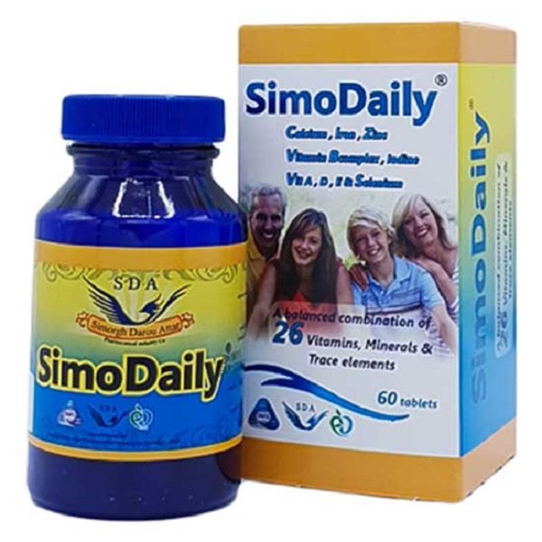 قرص مولتی ویتامین روزانه سیمودیلی سیمرغ دارو عطار بسته 60 عددی_63723b63e6cf0.jpeg قرص مولتی ویتامین روزانه سیمودیلی سیمرغ دارو عطار بسته 60 عددی