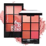 پالت رژ گونه رمانتیک برد مدل 6B V-Face Beauty Looks C
